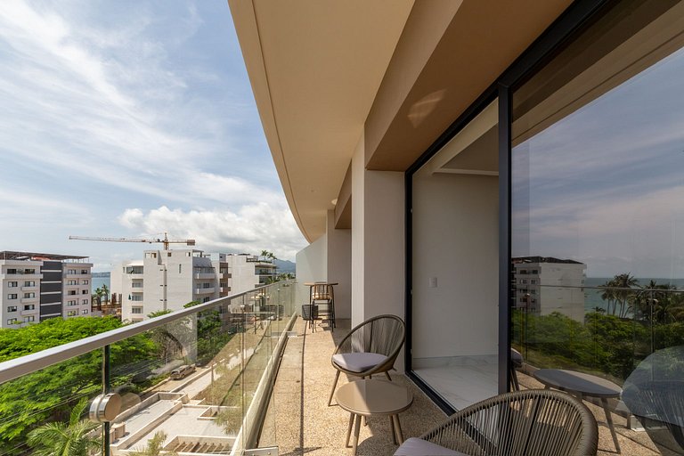 Depto Nuevo 1 Recámara en Bucerías Vista al Mar